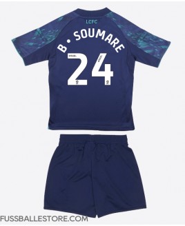 Günstige Leicester City Boubakary Soumare #24 Auswärts Trikotsatzt Kinder 2025-26 Kurzarm (+ Kurze Hosen)